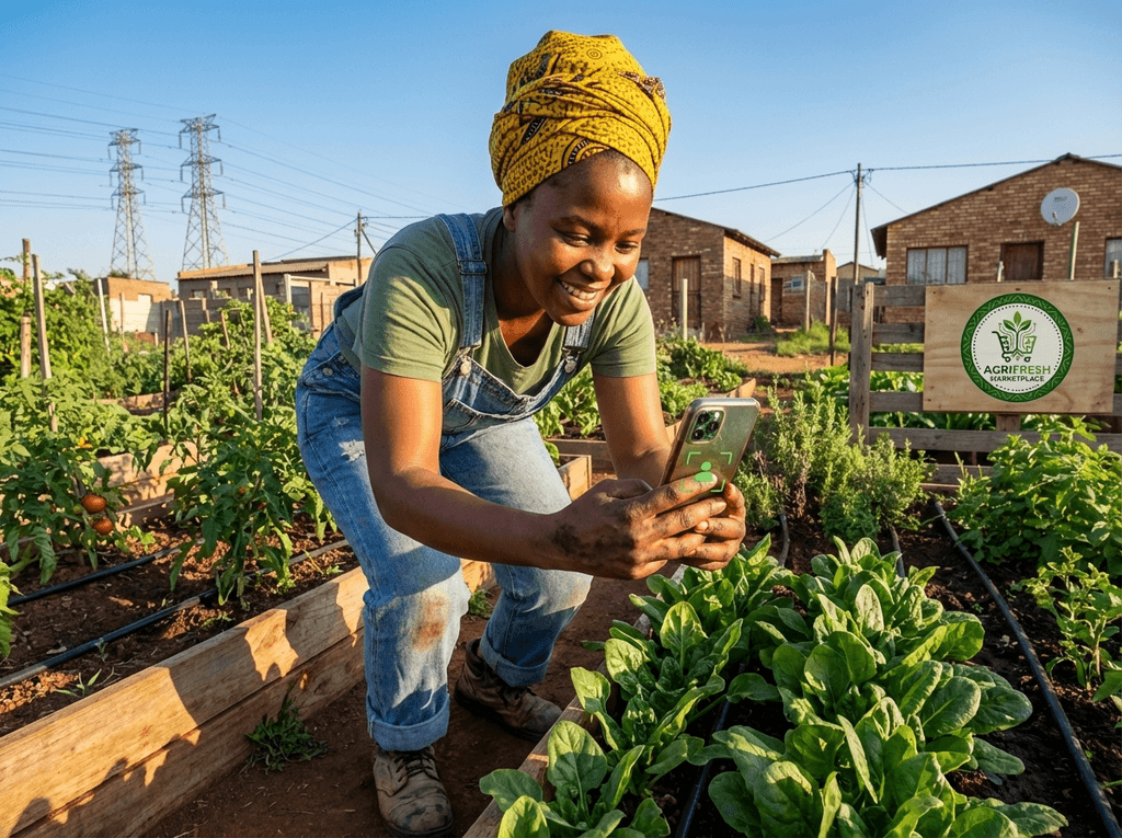 Farmer using AgriFresh