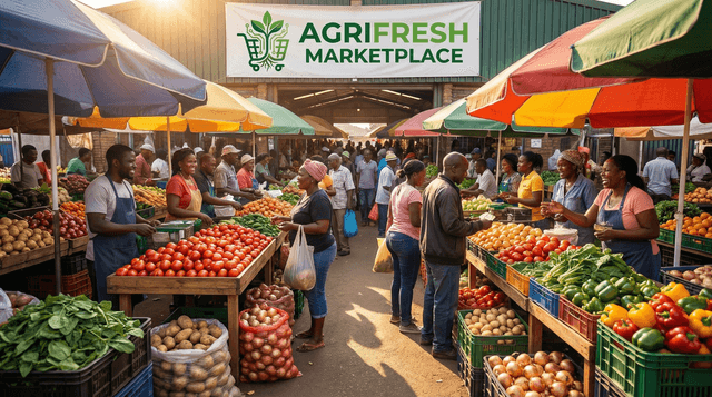 Market scene